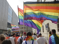 Účastníci 7. ročníka pochodu PRIDE Košice 2019 za práva LGBTI komunity