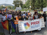 Účastníci 7. ročníka pochodu PRIDE Košice 2019 za práva LGBTI komunity Účastníci 7. ročníka pochodu PRIDE Košice 2019 za práva LGBTI komunity