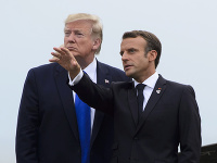 Donald Trump a Emmanuel Macron Donald Trump a Emmanuel Macron