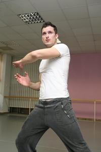 Ján Koleník počas nacvičovania choreografie do Show Dance.