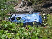 Dopravná nehoda v Demänovskej doline. Dopravná nehoda v Demänovskej doline.