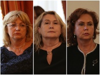 Kandidátky Jana Bajánková, Soňa Mesiarkinová a Ivetta Macejková Kandidátky Jana Bajánková, Soňa Mesiarkinová a Ivetta Macejková
