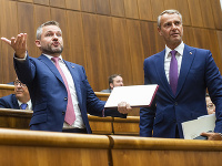 Peter Pellegrini a Richard Raši Peter Pellegrini a Richard Raši