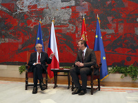 Miloš Zeman a Aleksandar Vučič