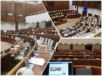 V parlamente bolo krátko pred polnocou už len zopár poslancov V parlamente bolo krátko pred polnocou už len zopár poslancov