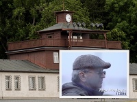 Alex Moskovic a vstupná brána do Buchenwaldu