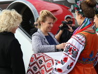 Prezidentka SR Zuzana Čaputová na návšteve Ukrajiny.