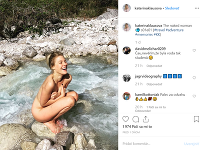 Odvážnym záberom sa Kateřina Klausová pochválila na Instagrame.