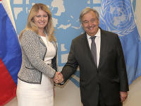 Zuzana Čaputová a Antonio Guterres Zuzana Čaputová a Antonio Guterres