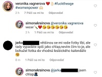 Kým misska Veronika Vagnerová vyjadrila Simone podporu, jej fanúšičke pripomína na fotke chlapa. 
