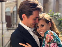 Princezná Beatrice so svojím snúbencom Princezná Beatrice so svojím snúbencom