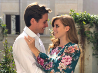 Princezná Beatrice so svojím snúbencom Princezná Beatrice so svojím snúbencom