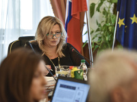 Na snímke predsedníčka Súdnej rady SR Lenka Praženková Na snímke predsedníčka Súdnej rady SR Lenka Praženková
