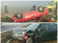 Dopravná nehoda v katastri obce Hniezde. Dopravná nehoda v katastri obce Hniezde.