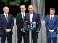 Andrej Kiska, Miroslav Beblavý, Michal Truban, Alojz Hlina Andrej Kiska, Miroslav Beblavý, Michal Truban, Alojz Hlina