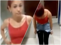 Žena chcela ukradnúť niekoľko párov nohavíc. Žena chcela ukradnúť niekoľko párov nohavíc.