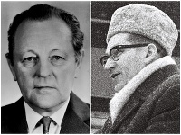 Miloš Jakeš a Lubomír Štrougal na archívnych snímkach Miloš Jakeš a Lubomír Štrougal na archívnych snímkach