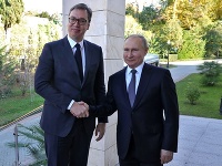 Vladimir Putin so srbským prezidentom. Vladimir Putin so srbským prezidentom.