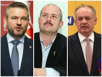 Peter Pellegrini, Marian Kotleba, Andrej Kiska Peter Pellegrini, Marian Kotleba, Andrej Kiska