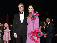 Colin Firth s manželkou Liviou. 