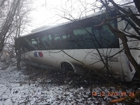 Nehoda autobusu v okrese Banská Štiavnica. 