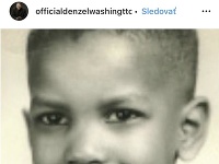 Denzel Washington ako dieťa.