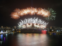 Veľkolepý novoročný ohňostroj v Sydney