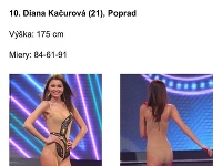 Diana Kačurová sa pred šiestimi rokmi zúčastnila súťaže krásy Miss Universe SR. 