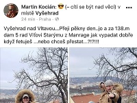 Martin Kocián reagoval na Víta Starého na sociálnej sieti.