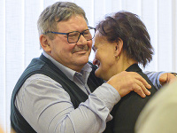 Na snímke rodičia Jána Kuciaka Jozef a Jana Kuciakovci, 14. január 2020. 
