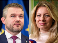 Premiér Peter Pellegrini a prezidentka Zuzana Čaputová Premiér Peter Pellegrini a prezidentka Zuzana Čaputová