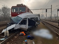 Tragická nehoda vlaku a dodávky Tragická nehoda vlaku a dodávky