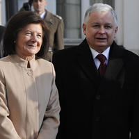 Lech Kaczyński a Maria Kaczyński