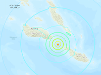 Otrasy podľa USGS vychádzali z hĺbky 17,7 kilometra Otrasy podľa USGS vychádzali z hĺbky 17,7 kilometra