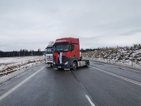 Hraničný priechod Trestná, ktorý autodopravcovia skôr blokovali. Hraničný priechod Trestná, ktorý autodopravcovia skôr blokovali.