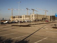 Stavba nemocnice v januári 2020