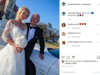 Michaela Gašparovičová sa na sociálnej sieti Instagram pochválila zábermi zo svadby. Takmer rok po.