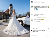 Michaela Gašparovičová sa rok po svadbe pochválila fotkami.