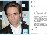 Podľa vedeckých výpočtov je najkrajším mužom planéty herec Robert Pattinson.