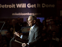 Demokratický kandidát Michael Bloomberg Demokratický kandidát Michael Bloomberg