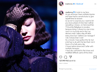 Madonna sa na Instagrame ospravedlnila za zrušené koncerty.