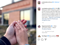 O svoje šťastie sa snúbenci podelili na Instagrame, kde zverejnili takúto fotografiu. 