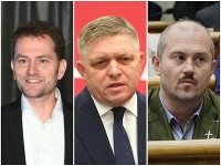 Igor Matovič, Robert Fico a Marian Kotleba Igor Matovič, Robert Fico a Marian Kotleba