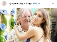 Matt Groening so svojou krásnou ženou. 