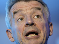 Generálny riaditeľ leteckej spoločnosti Ryanair Michael O'Leary Generálny riaditeľ leteckej spoločnosti Ryanair Michael O'Leary