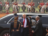 Donald Trump počas návštevy Indie