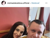 Michaela Kuklová s partnerom. 