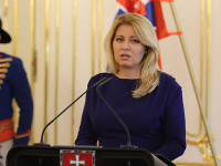 Prezidentka SR Zuzana Čaputová počas vyhlásenia k aktuálnej situácii 