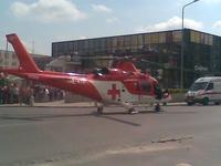 Zraneného SBS-kára previezol do nemocnice vrtuľník.