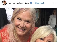 Samantha Fox so svojou mamou. 